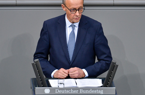 Friedrich Merz hält eine Rede