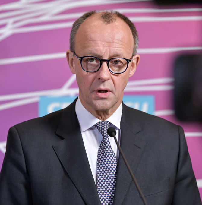 Friedrich Merz vor der Fraktionssitzung